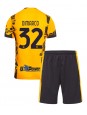 Inter Milan Federico Dimarco #32 Ausweichtrikot für Kinder 2024-25 Kurzarm (+ Kurze Hosen)